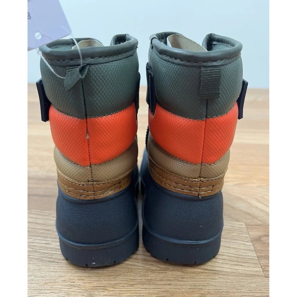 Carter's Lex Winter Snow Boots Toddler Boys Size 8 Water‎ Resistant NEW